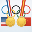 USA vs China Gold Medals at 2026 Winter Olympics (Feb 22, 2026)