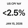 Will US CPI YoY be <2.5% on Jan 15, 2026 release?