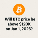 Will BTC price be above $120k on Jan 1, 2026?